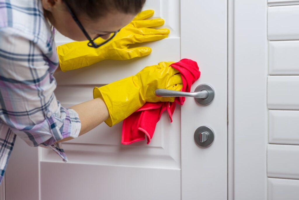 professional cleaning service woman